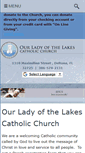 Mobile Screenshot of ourladyofthelakes.org